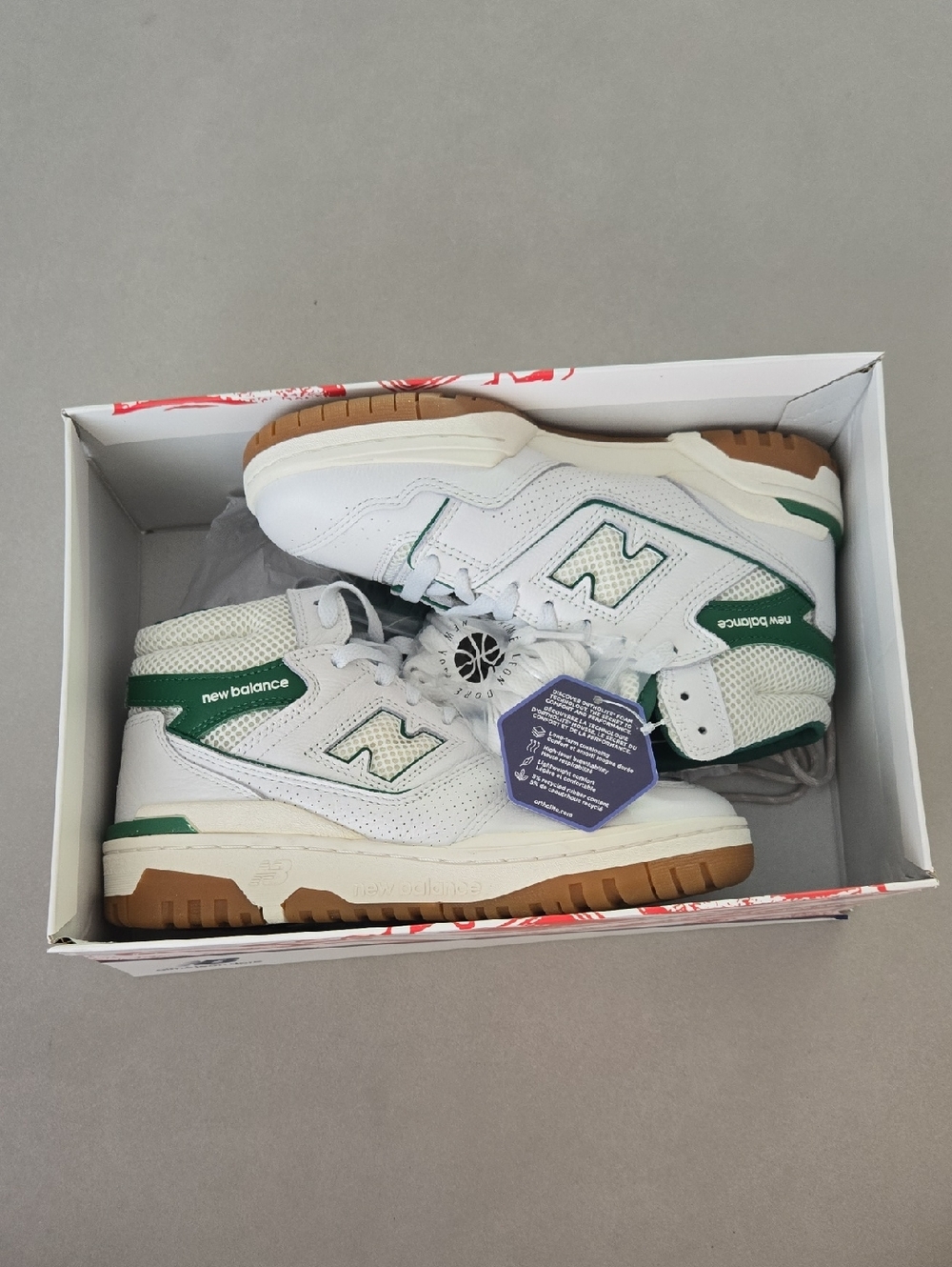 NWT! New Balance x Aime Leon Dore New Balance 650R "White Green" Sneakers Size 5